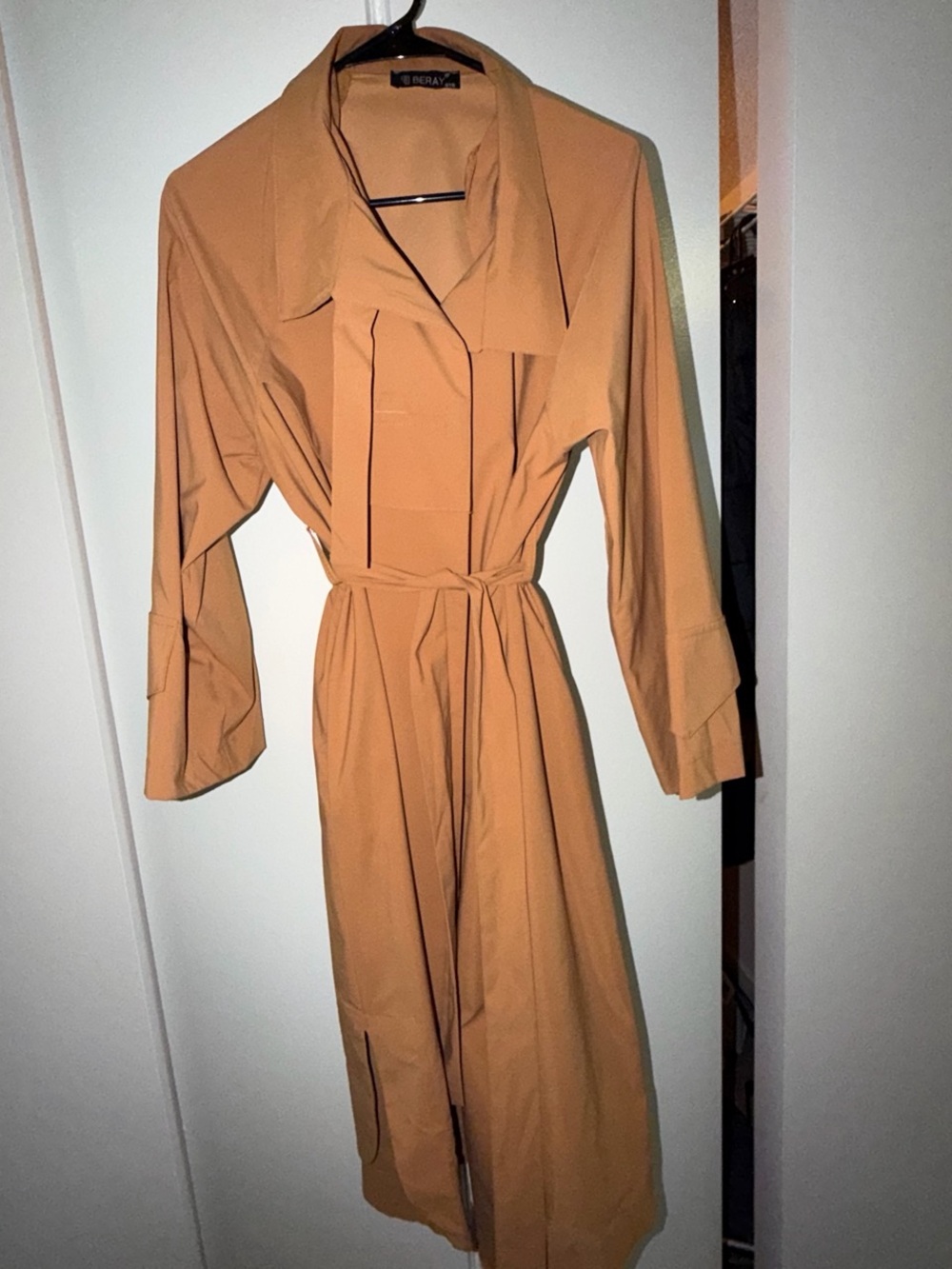 Camel Belted Trench